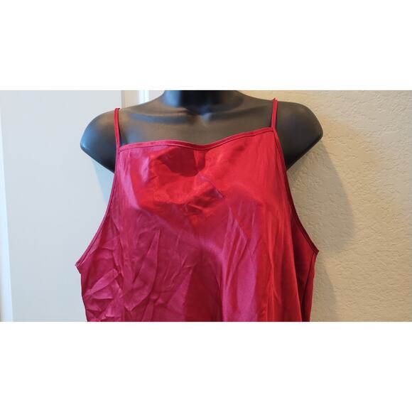 Cinema Red satin camisole with thin straps size XXL for women - Picture 2 of 9